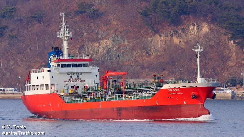 keoje yubia (Oil Products Tanker) - IMO 9841263, MMSI 440058060, Call Sign 180005 under the flag of Korea