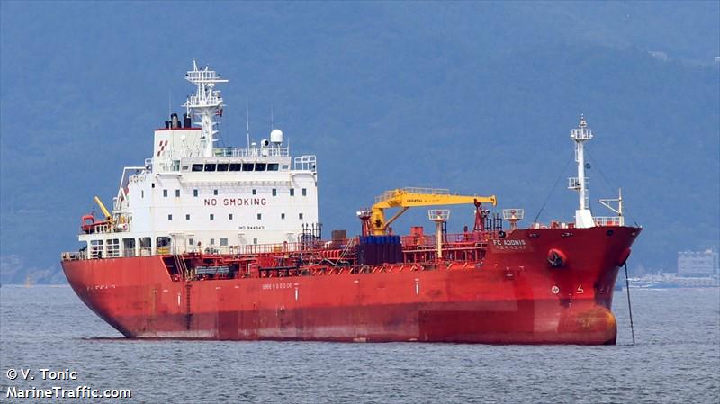 fc adonis (Chemical/Oil Products Tanker) - IMO 9449431, MMSI 441354000, Call Sign D7VT under the flag of Korea