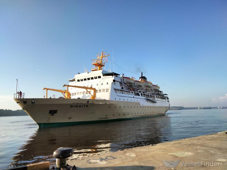 km.binaiya (Passenger Ship) - IMO 9032161, MMSI 525005004, Call Sign YEVZ under the flag of Indonesia