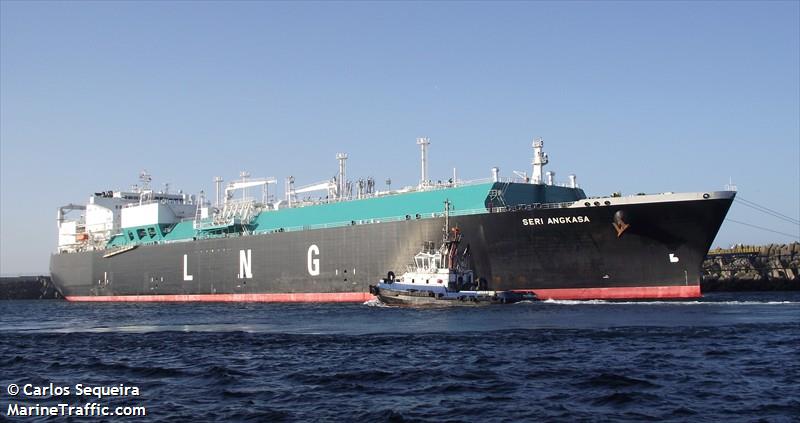 seri angkasa (LNG Tanker) - IMO 9321665, MMSI 533957000, Call Sign 9MGW4 under the flag of Malaysia
