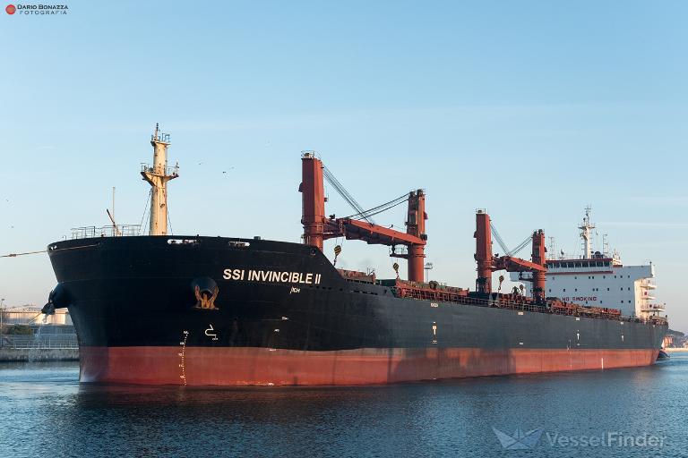ssi invincible ii (Bulk Carrier) - IMO 9434747, MMSI 538005208, Call Sign V7BW2 under the flag of Marshall Islands