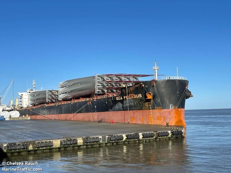 sea pegasus (Bulk Carrier) - IMO 9598220, MMSI 538005602, Call Sign V7FJ2 under the flag of Marshall Islands