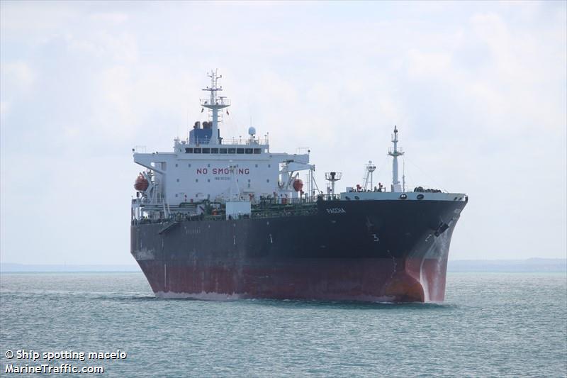 paccha (Crude Oil Tanker) - IMO 9512185, MMSI 538009187, Call Sign V7A4428 under the flag of Marshall Islands