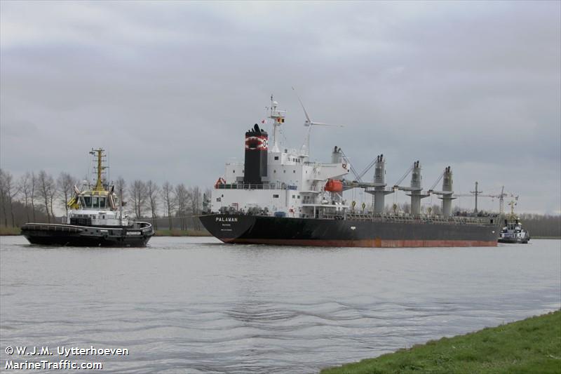 palawan (Bulk Carrier) - IMO 9379650, MMSI 538090573, Call Sign V7UG2 under the flag of Marshall Islands