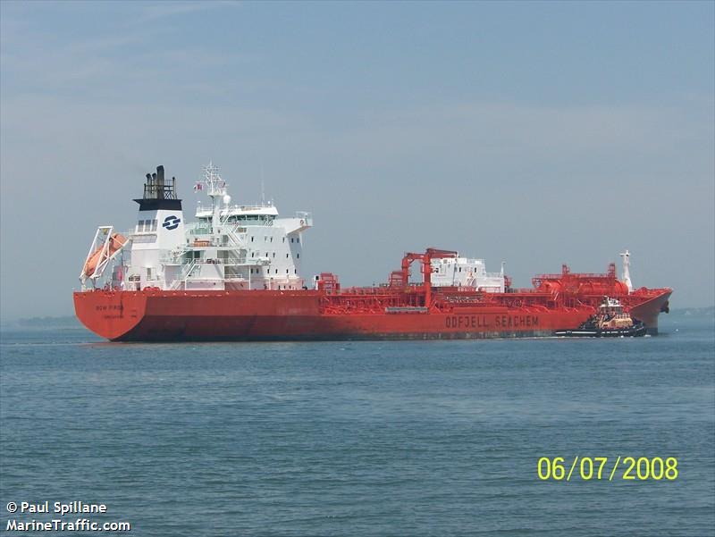 bow firda (Chemical/Oil Products Tanker) - IMO 9250751, MMSI 565396000, Call Sign S6BK2 under the flag of Singapore