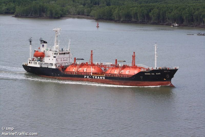 hong ha gas (LPG Tanker) - IMO 9046887, MMSI 574116106, Call Sign 3W0H under the flag of Vietnam