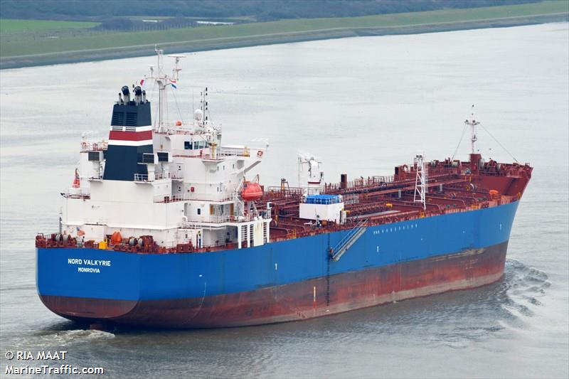 nord valkyrie (Chemical/Oil Products Tanker) - IMO 9893773, MMSI 636019927, Call Sign D5WV2 under the flag of Liberia
