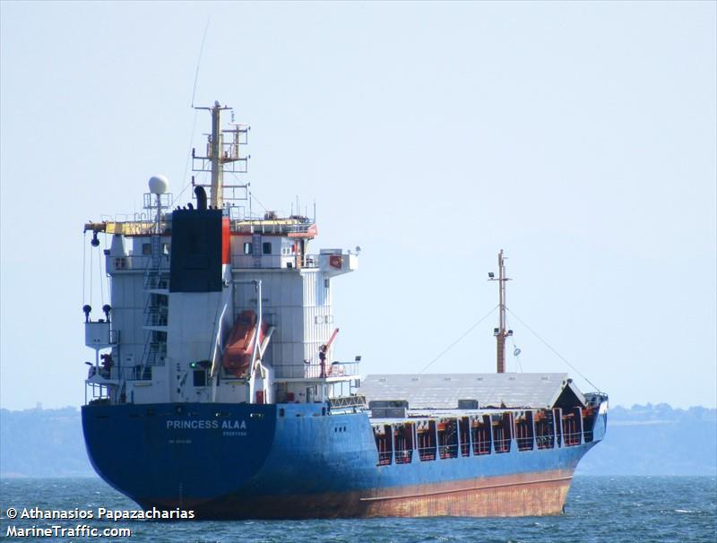 princess alaa (General Cargo Ship) - IMO 9014286, MMSI 667001773, Call Sign 9LU2576 under the flag of Sierra Leone