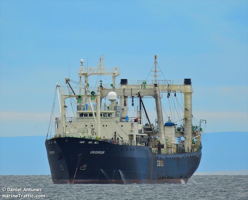 unionsur (Fish Factory Ship) - IMO 8708957, MMSI 725011900, Call Sign CBUS under the flag of Chile