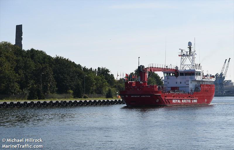 minik arctica (General Cargo Ship) - IMO 9618159, MMSI 219663000, Call Sign OUSM 2 under the flag of Denmark