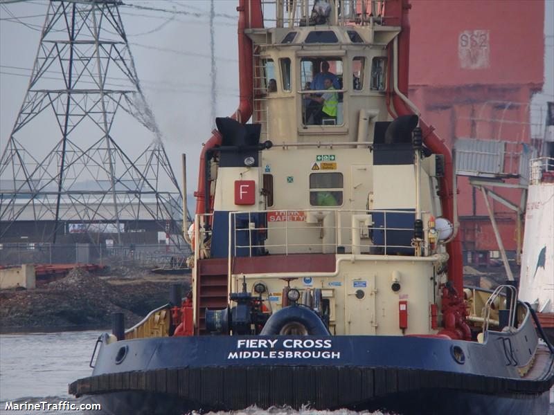 fiery cross (Tug) - IMO , MMSI 235067451, Call Sign MREG7 under the flag of United Kingdom (UK)