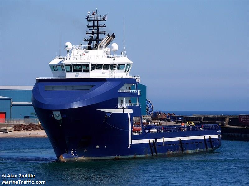 troms capella (Offshore Tug/Supply Ship) - IMO 9480722, MMSI 235102712, Call Sign 2HDJ5 under the flag of United Kingdom (UK)