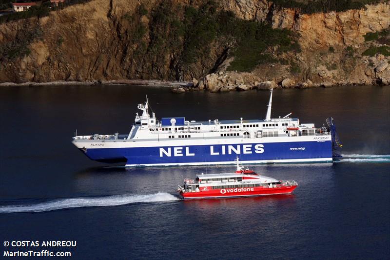 alkioni (Passenger/Ro-Ro Cargo Ship) - IMO 9106211, MMSI 241051000, Call Sign SVAF7 under the flag of Greece
