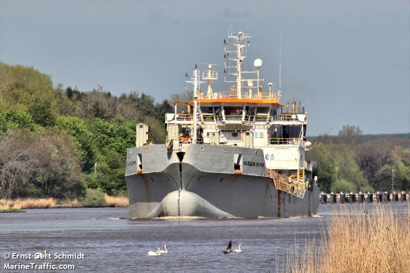 marquis de prie (Motor Hopper) - IMO 9591404, MMSI 253446000, Call Sign LXKW under the flag of Luxembourg