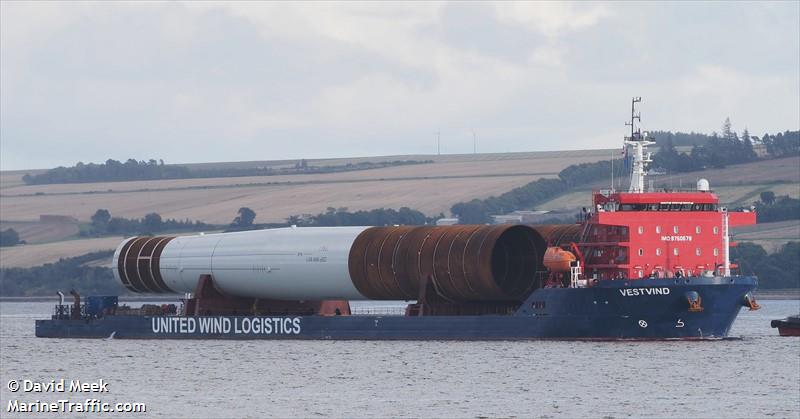 vestvind (Heavy Load Carrier) - IMO 9750579, MMSI 255806433, Call Sign CQEN6 under the flag of Madeira