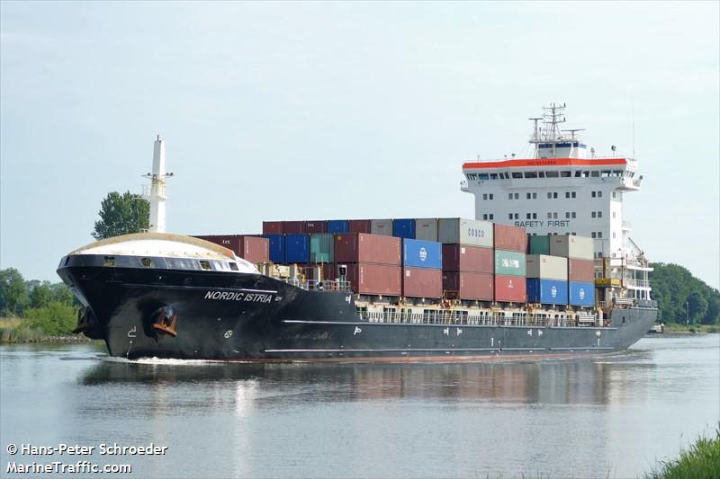 nordic istria (Container Ship) - IMO 9474383, MMSI 255806452, Call Sign CQEP9 under the flag of Madeira