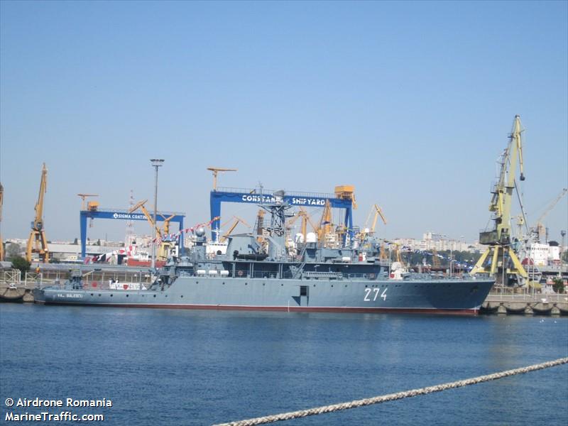nato warship 274 (Unknown) - IMO , MMSI 264800070, Call Sign YQXT under the flag of Romania