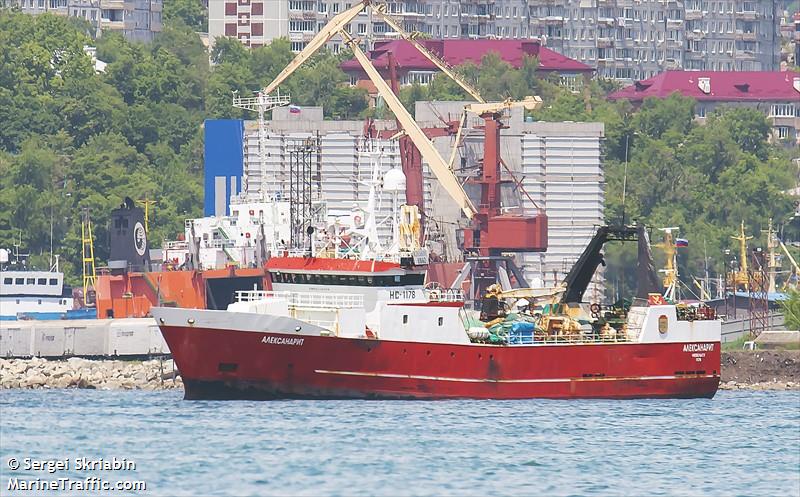 aleksandrit (Fishing Vessel) - IMO 8410990, MMSI 273450570, Call Sign UBNZ under the flag of Russia