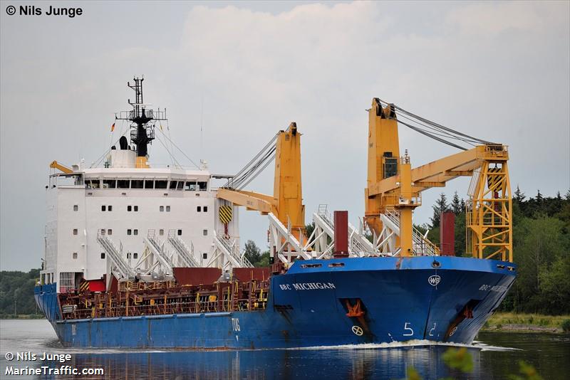 bbc michigan (General Cargo Ship) - IMO 9501241, MMSI 305460000, Call Sign V2EK5 under the flag of Antigua & Barbuda