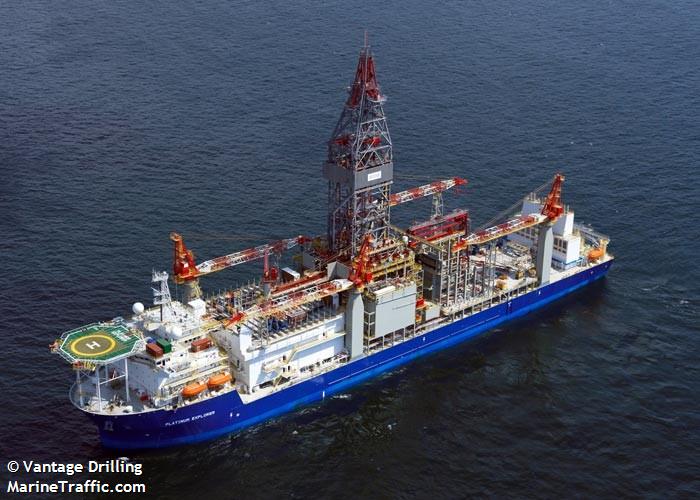 platinum explorer (Drilling Ship) - IMO 9463516, MMSI 311021200, Call Sign C6XT5 under the flag of Bahamas
