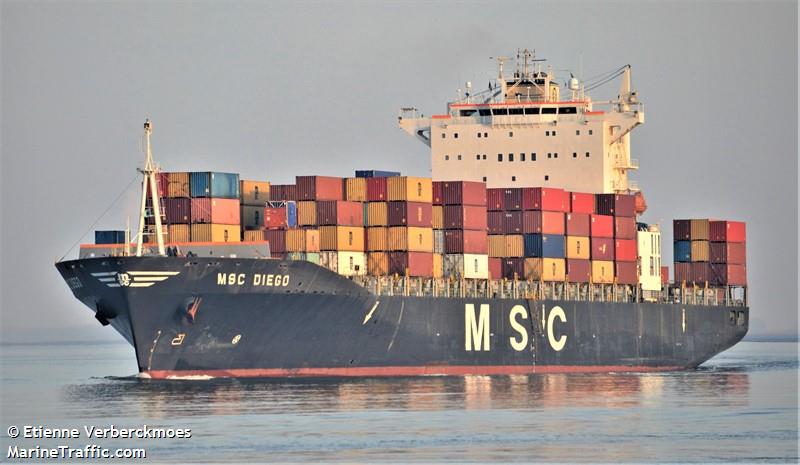 msc diego (Container Ship) - IMO 9202649, MMSI 357106000, Call Sign 3FZP8 under the flag of Panama