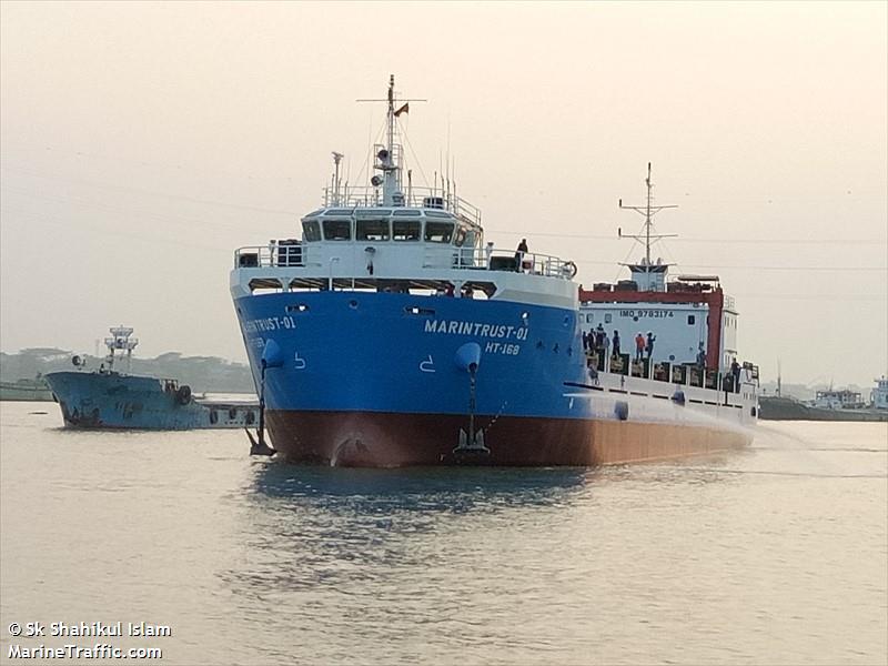 marintrust 01 (General Cargo Ship) - IMO 9783174, MMSI 405000224, Call Sign S2AB2 under the flag of Bangladesh