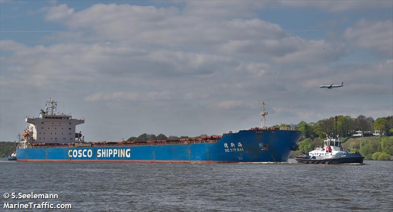 de xin hai (Bulk Carrier) - IMO 9364758, MMSI 412069000, Call Sign BQBP under the flag of China