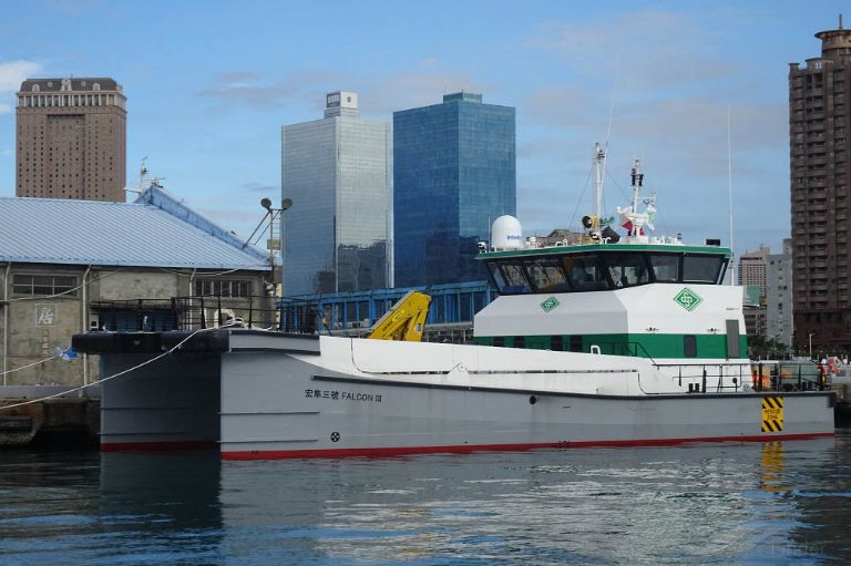 falcon 3 (Offshore Tug/Supply Ship) - IMO 9894002, MMSI 416006165, Call Sign BR4307 under the flag of Taiwan