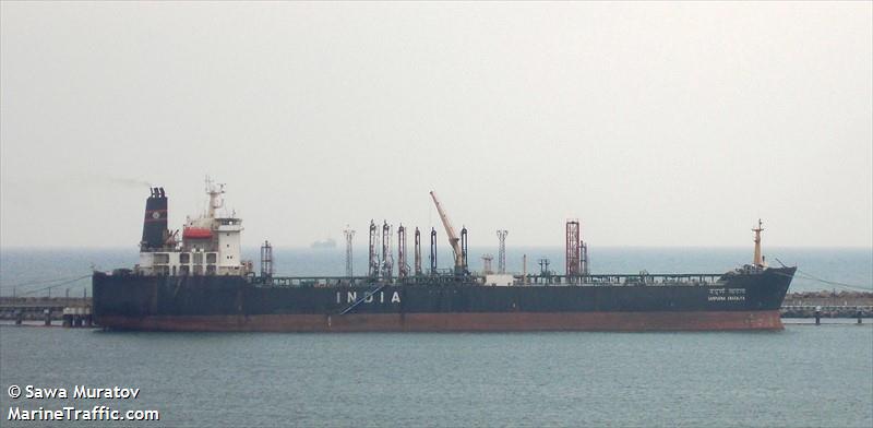 sampurna swarajya (Oil Products Tanker) - IMO 9176656, MMSI 419213000, Call Sign VVFI under the flag of India