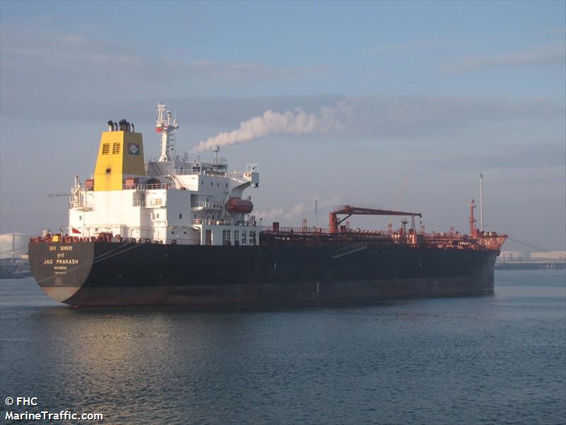 jag prakash (Chemical/Oil Products Tanker) - IMO 9315721, MMSI 419667000, Call Sign AUNM under the flag of India