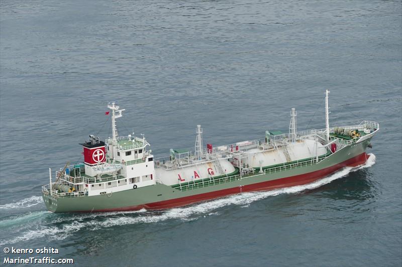 kouki maru no.78 (LPG Tanker) - IMO 9217450, MMSI 431501613, Call Sign JL6279 under the flag of Japan