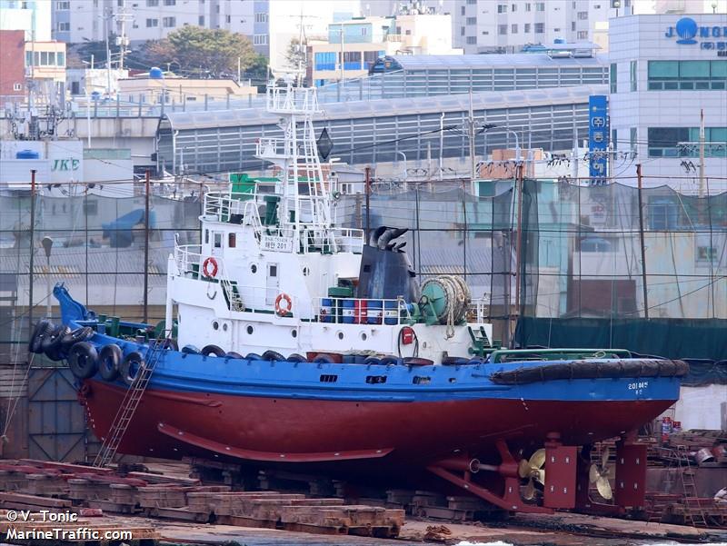 201hae an (Tug) - IMO , MMSI 440108610, Call Sign 7514108 under the flag of Korea