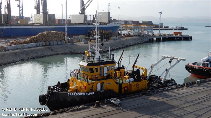 capricorn alpha (Tug) - IMO 9608879, MMSI 512005119, Call Sign ZMG3155 under the flag of New Zealand