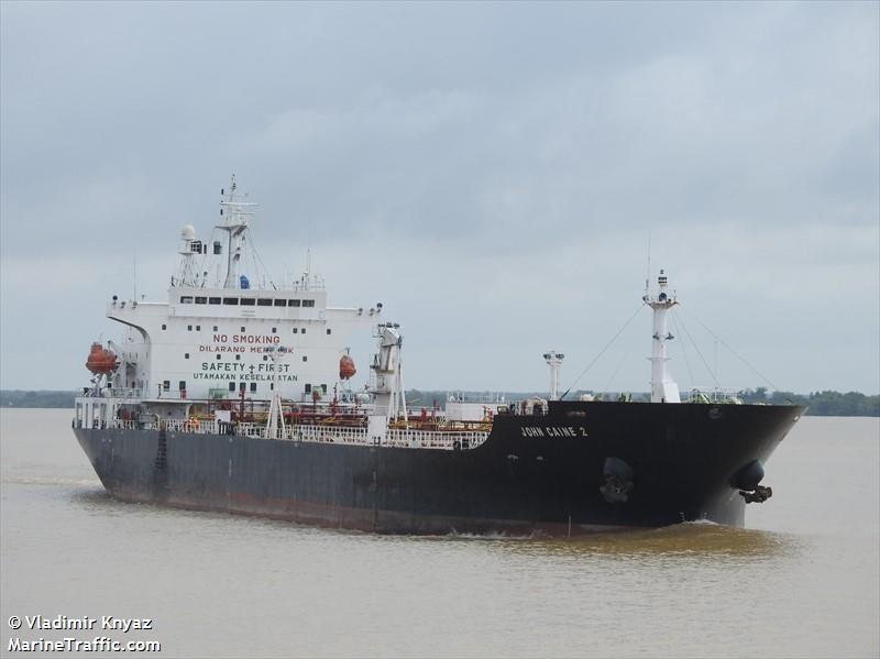 john caine 2 (Crude Oil Tanker) - IMO 9164873, MMSI 525006010, Call Sign PMYY under the flag of Indonesia