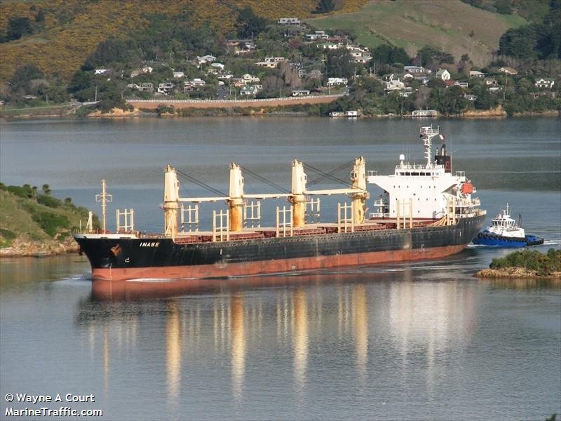 inase (Bulk Carrier) - IMO 9445148, MMSI 538003298, Call Sign V7PV8 under the flag of Marshall Islands