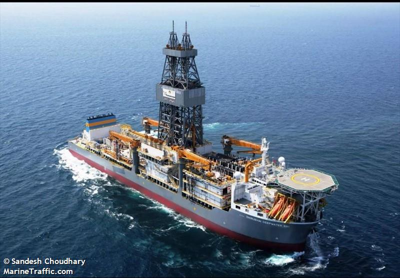 dhirubhai deep water (Drilling Ship) - IMO 9393864, MMSI 538003303, Call Sign V7PW6 under the flag of Marshall Islands
