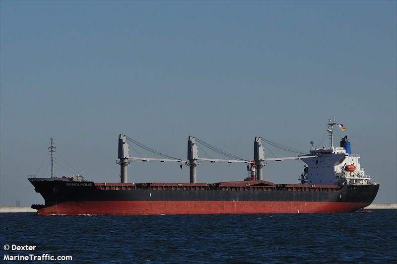 ermoupolis (Bulk Carrier) - IMO 9197088, MMSI 538004444, Call Sign V7XC2 under the flag of Marshall Islands