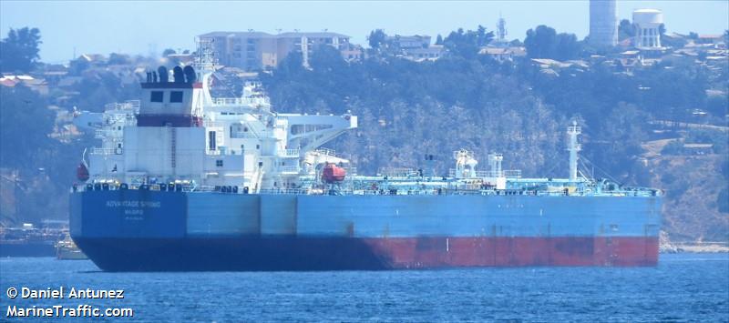 advantage spring (Crude Oil Tanker) - IMO 9466582, MMSI 538006308, Call Sign V7LO4 under the flag of Marshall Islands