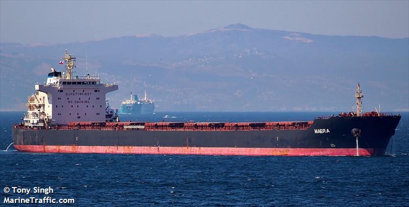 maera (Bulk Carrier) - IMO 9563677, MMSI 538006862, Call Sign V7SF7 under the flag of Marshall Islands