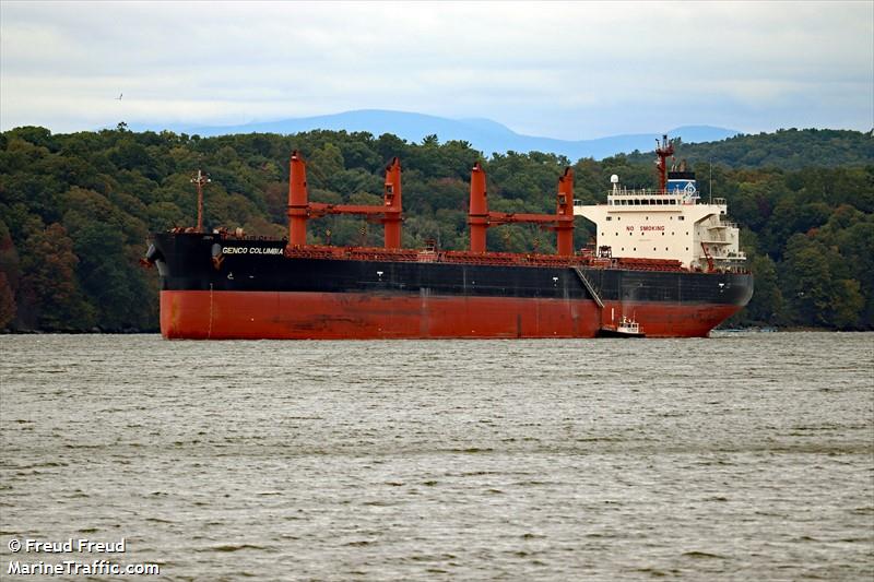 genco columbia (Bulk Carrier) - IMO 9758129, MMSI 538008144, Call Sign V7A2013 under the flag of Marshall Islands