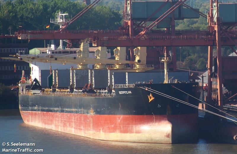 ecoocean (Bulk Carrier) - IMO 9478743, MMSI 538009161, Call Sign V7A4396 under the flag of Marshall Islands