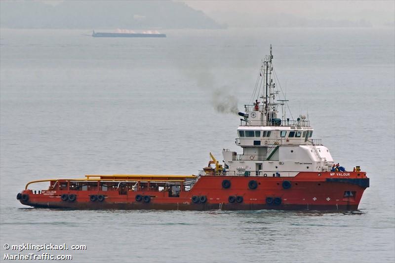 mp valour (Offshore Tug/Supply Ship) - IMO 9659969, MMSI 566633000, Call Sign 9V6530 under the flag of Singapore