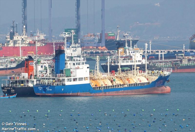 pilatus 54 (LPG Tanker) - IMO 9157583, MMSI 567002710, Call Sign HSB7172 under the flag of Thailand