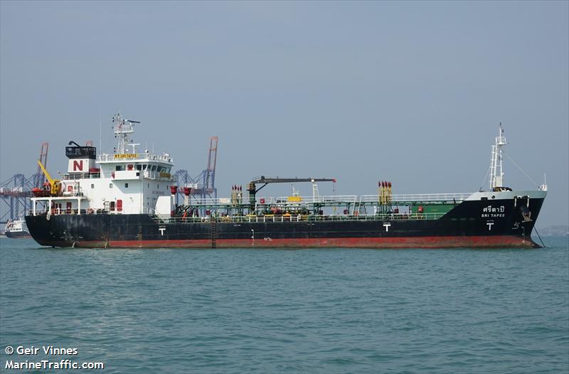 sri tapee (Oil Products Tanker) - IMO 9750361, MMSI 567524000, Call Sign HSB5446 under the flag of Thailand
