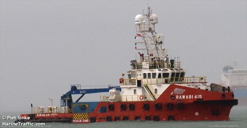 rawabi 415 (Offshore Support Vessel) - IMO 9898096, MMSI 572349220, Call Sign T2NW5 under the flag of Tuvalu