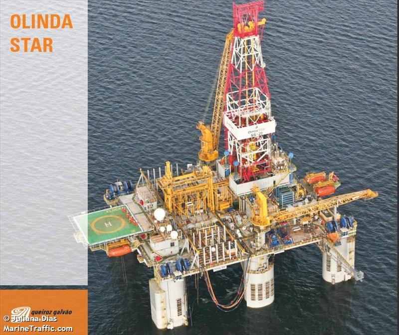 olindastar (Drilling Ship) - IMO 8754059, MMSI 636007441, Call Sign ELDC4 under the flag of Liberia