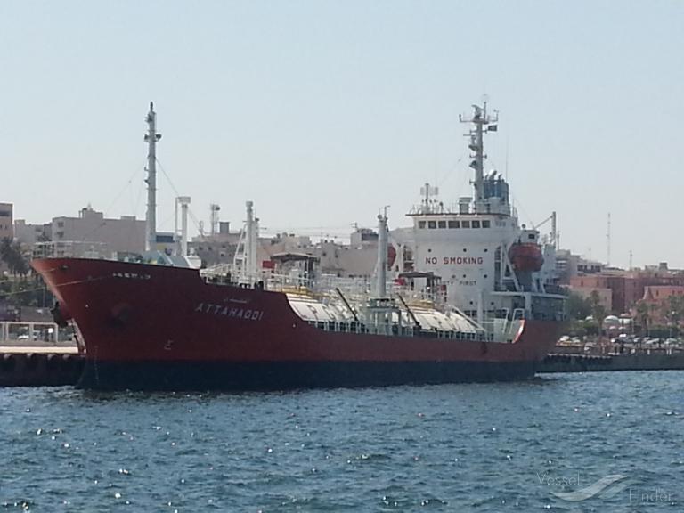 attahaddi (LPG Tanker) - IMO 9047116, MMSI 642001000, Call Sign 5ASD under the flag of Libya