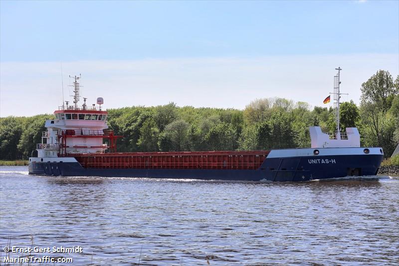 unitas-h (General Cargo Ship) - IMO 9858682, MMSI 210119000, Call Sign 5BRA5 under the flag of Cyprus