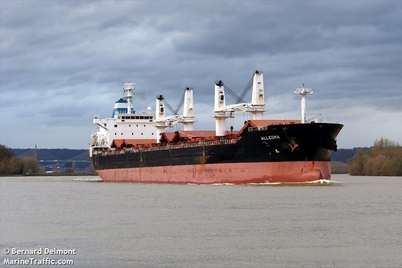 allegra (Bulk Carrier) - IMO 9519169, MMSI 215060000, Call Sign 9HA2626 under the flag of Malta