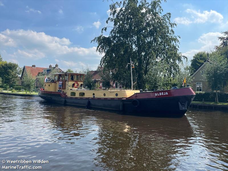 albeja (Pleasure craft) - IMO , MMSI 244710005, Call Sign PF2177 under the flag of Netherlands